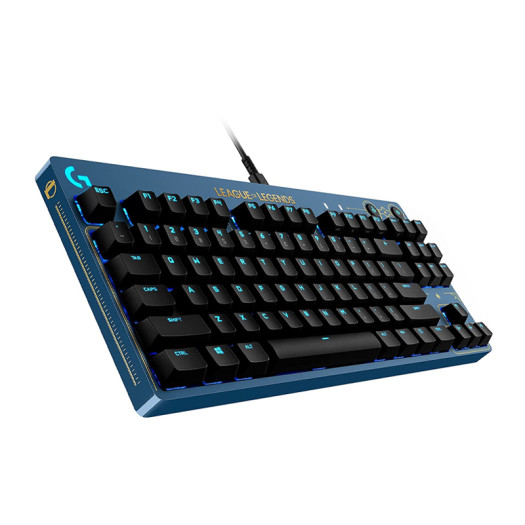 Logitech G PRO Mechanical Gaming Keyboard - Ultra-Portable Tenkeyless Design, Detachable USB Cable, LIGHTSYNC RGB Backlit Keys, Official League of Legends Edition